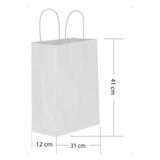 Tatlı Günler 25 Li Büyük Boy 25x31 Cm Büküm Saplı Kağıt/Karton Çanta-poşet Gri