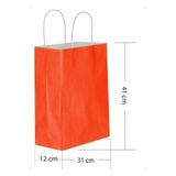 Tatlı Günler 25 Li Büyük Boy 31x41 Cm Büküm Saplı Kağıt/Karton Çanta-poşet Kırmızı