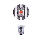 TATLI GÜNLER BeşiktaşTemalı Doğumgünü Siyah Beyaz Kağıt Karton Tabak Bardak 8 Kişilik