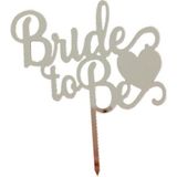 Tatlı Günler Bride To Be Kalpli Aynalı Pleksi Pasta Süsü