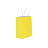 Tatlı Günler Büyük Boy 25x31 Cm Büküm Saplı Kağıt/Karton Çanta-poşet Sarı