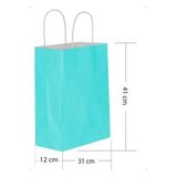 Tatlı Günler Büyük Boy 31x41 Cm Büküm Saplı Kağıt/Karton Çanta-poşet Mavi
