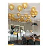 TATLI GÜNLER Gold (altın Sarısı) Metalik Balon - Helyumla Uçan 50 Adet