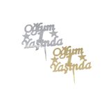 Tatlı Günler Pleksi Pasta Süsü Oğlum 1 Yaşında Gümüş