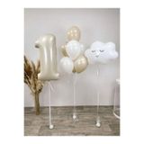 TATLI GÜNLER Yaş Doğum Günü Set Bulut Folyo Balon Bej Krem Yaş Doğum Günü Set Yaş Pastel Folyo Balon