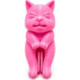 TATLI Hayvan Figürlü Poşet Ağzı Kapatma Aparatı Ambalaj Torba Kapatıcı - Pembe - Kedi