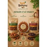 TATLI Karışık Hurma özel Paket 1,5 KG Sukkari+ Mazafati İran Yaş Hurma+Bağdat Zahidi 500g*3