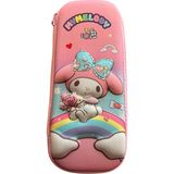 Tatlı Sebep Kalem Kutusu Sanrio My Melody Kuromi 3D Kabartmalı Kalemlik - Pembe