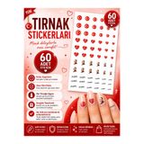 Tatlı Süprizler Tırnak Sticker - Ay Yıldız 60 Adet