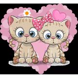 Tatlı Yavru Kediler Duvar Stickerı