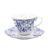TATSUMI Saray tarzı Kemik Çin Kupası ve Saucer Seti, Altıgen lotus yaprağı şekli Seramik Çay Kahve Fincanı Ev Mutfak Düğün için