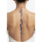Tattoo 1 Ay Kalıcı 24 Saat Sonra Kararan Balık desenli Sırt model geçici dövme
