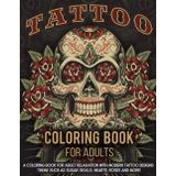 Tattoo Coloring Book For Adults