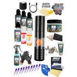 Tattoo Dragoart T2 Dövme Makinesi Seti – Led Ekran - Parmak Pedallı Dövme Seti
