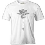 Tattoo - Flower Arrow Beyaz Erkek Tshirt