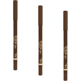 Tattoo Gel Eyepencil - 115 Rustic Brown - Uzun Süre Kalıcı Gel Göz Kalemi (3 Paketi)