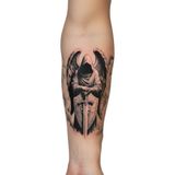 Tattoo Gerçekçi Bulut Kılıç Melek Model Geçici Kol Bacak Geçici Sticker Yapıştırma Dövme