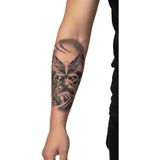 Tattoo Gerçekçi Kartal ve Zeus Model Geçici Kol Bacak Geçici Sticker Yapıştırma Dövme