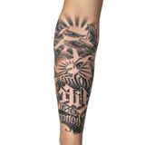 Tattoo Gerçekçi Memonto mori ve Kuşlar model geçici kol bacak geçici sticker yapıştırma dövme