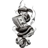 Tattoo Gerçekci Orta Boy Geçici Dövme Sticker Tattoo