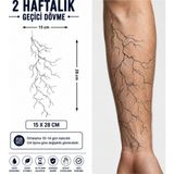 Tattoo Gerçekci Yıldırım Şimşek Geçici Dövme Sticker Yapıştırma Dövme