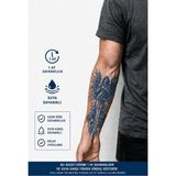 Tattoo MXT-003 Yarım Kol Kılıç ve Melek Desenli Geçici Dövme 1 Ay Kalıcı Suya Dayanıklı