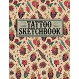 Tattoo Sketchbook – Sacred Hearts & Flames: Flash Art Pattern with Flaming Hearts, Daggers & Classic Ink Symbols