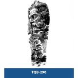 Tattoo TQB-290 Zeus ve Gemi Desen Geçici Kol Dövmesi - Renkli - standart