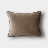 "taupe" Kadife Düz Kırlent Kılıfı - 30x40 Koyu Kahverengi