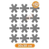 Tava Tencere Ve Borcam Koruyucu Çizdirmez Keçe 12'li Set 30x30 Cm