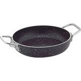 Tava Yumurta Yapışmaz Granit Tava Metal Kulplu Cafe Restoran Resteraunt Sahan - 20CM - --
