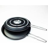 Tavacı 32 cm Ikiz Balık, Börek, Krep Tavası - balık tavası - Siyah