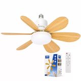 Tavan Vantilatörü Led Avize - Uzaktan Kumandalı - 6 Kanatlı - 52 Cm