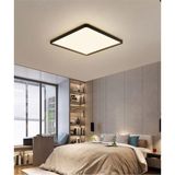 Tavana Sıfır 24W Siyah Kasa Beyaz Işık Modern LED Avize Banyo Balkon Ofis Wc Dekoratif Aydınlatma