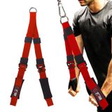 TAVIEW Tricep Halat Kablo Ataşmanı Ayarlanabilir (Tüm Uzunluklar Bir / 13-28 inç), Daha Fazla Hareket Aralığı, Tricep Aşağı Çekme Halatı Uzatma Kayışları Kablo Çapraz Aksesuarları