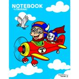 Tavraki the Cowboy Bull Notebook 3: Sky High Adventures: A kids’ notebook with a cowboy story, a coloring page, and lined pages for writing