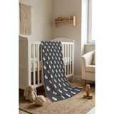 Tavşan Desenli Soft Touch Termal Bebek Battaniyesi CBT0007 - Renkli - --