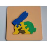 Tavşan Eğitici Puzzle Bulmaca Oyun Zihinsel Gelişim Çocuk Gelişim Çocuklar Için