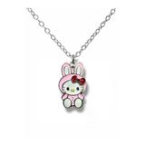 Tavşan Kostümlü Hello Kitty Figürlü Kolye – 60 Cm Zincirli Sevimli Karakter Takı