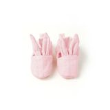 Tavşan Kulaklı Müslin Bebek Patik - Innocent Pink