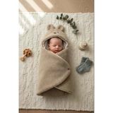 Tavşan Kulaklı Peluş Bebek Battaniyesi