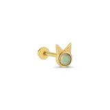 Tavşan Model Renkli Sedef Tragus Piercing