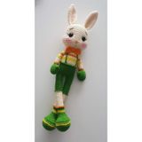 Tavşan Ponçik Yanak Boksör Amigurumi Organik Oyuncak