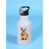 Tavşanlı Matara Suluk 600 ml - Çocuk Suluk Matara, Çocuk Su Matarası