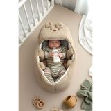 Tavşanlı Peluş Bebek Taşıma Çantası Yumuşak Pamuklu Malzeme ile 65x35x23 cm Konforlu Taşıma