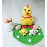Tavuk Ailesi Takımı Amigurumi Organik Oyuncak