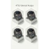 Tavus Kuşu 4'lü paket Mavi Mor Renkli Bartın Tel Kırma Teli
