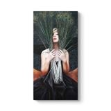 Tavus Kuşu Tüyleri Tablosu 30 x 60