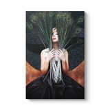 Tavus Kuşu Tüyleri Tablosu 60 x 90