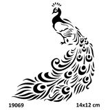 Tavus Kuşu Yapışkanlı Stencil Süsleme Ve Boyama Kalıbı Stencil Kalıp
